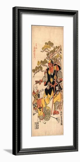 Benkei to Kodomo (Ataka No Matsu)-Nishimura Shigenaga-Framed Giclee Print