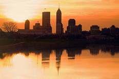 Morning Silhouette of Indianapolis-benkrut-Framed Photographic Print