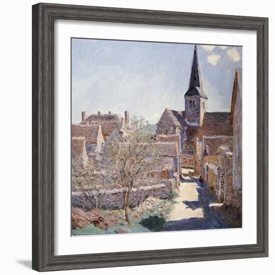 Bennecourt, 1885-Claude Monet-Framed Giclee Print