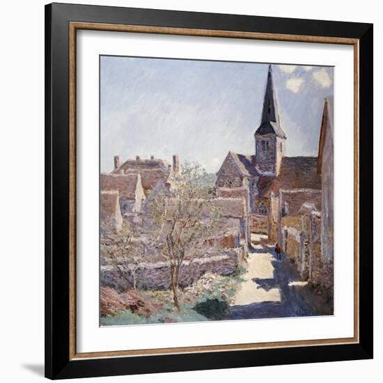 Bennecourt, 1885-Claude Monet-Framed Giclee Print