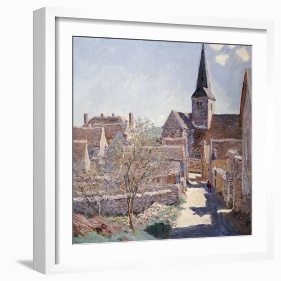 Bennecourt, 1885-Claude Monet-Framed Giclee Print