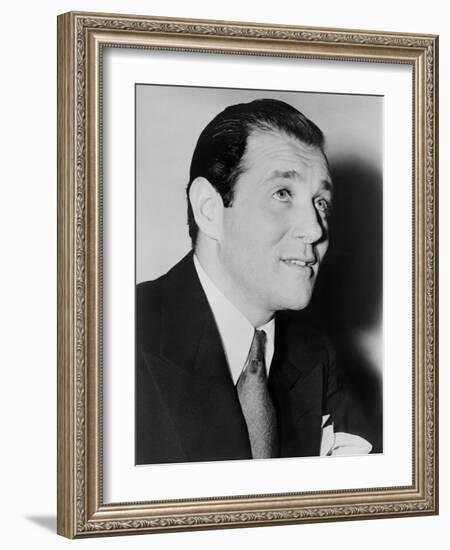 Benny 'Bugsy' Siegel in 1947, the Year of His Murder in His Beverly Hills Mansion-null-Framed Photo