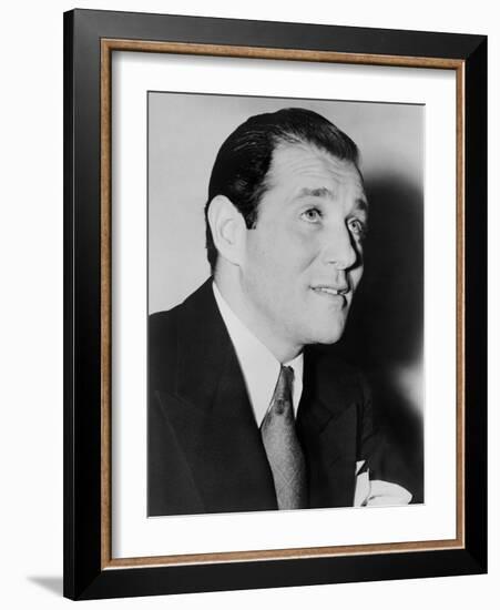 Benny 'Bugsy' Siegel in 1947, the Year of His Murder in His Beverly Hills Mansion-null-Framed Photo