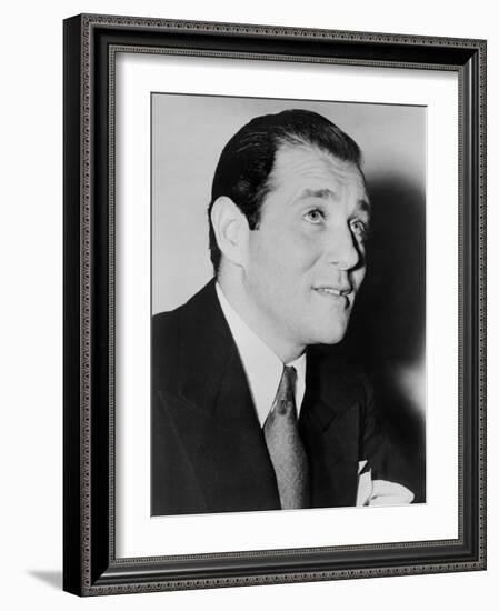 Benny 'Bugsy' Siegel in 1947, the Year of His Murder in His Beverly Hills Mansion-null-Framed Photo