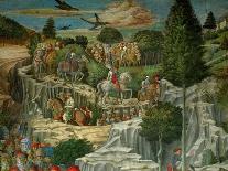 Landscape with a Castle, Detail from the Procession of the Magi King's to Bethlehem, 1459-Benozzo Gozzoli-Giclee Print