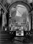 Pvt. Paul Oglesby, 30th Infantry, Standing in Reverence Before Altar in Damaged Catholic Church-Benson-Premier Image Canvas