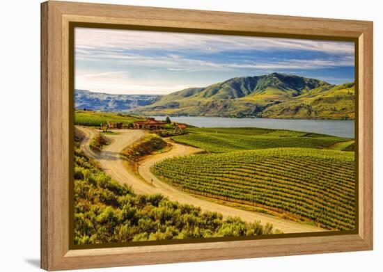 Benson Vineyards Estate Winery, Lake Chelan, Washington, USA-Richard Duval-Framed Premier Image Canvas