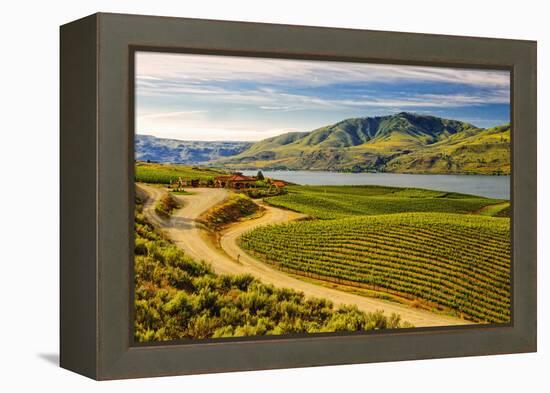 Benson Vineyards Estate Winery, Lake Chelan, Washington, USA-Richard Duval-Framed Premier Image Canvas