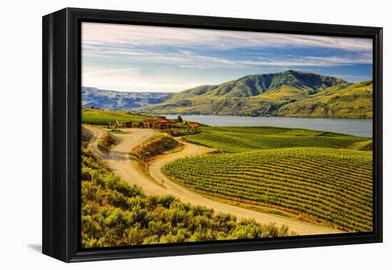 Benson Vineyards Estate Winery, Lake Chelan, Washington, USA-Richard Duval-Framed Premier Image Canvas