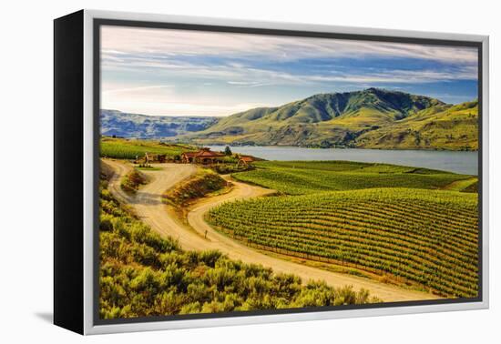 Benson Vineyards Estate Winery, Lake Chelan, Washington, USA-Richard Duval-Framed Premier Image Canvas