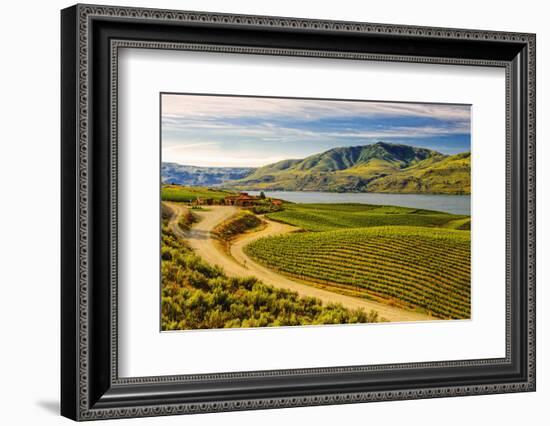 Benson Vineyards Estate Winery, Lake Chelan, Washington, USA-Richard Duval-Framed Photographic Print