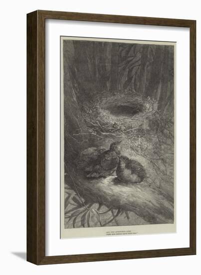 Bent Upon Adventurous Quest, These Bold Birdies Leave their Nest-null-Framed Giclee Print