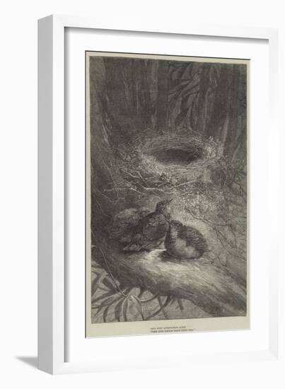 Bent Upon Adventurous Quest, These Bold Birdies Leave their Nest-null-Framed Giclee Print