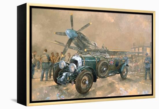 Bentley and Spitfire-Peter Miller-Framed Premier Image Canvas