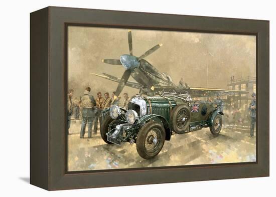 Bentley and Spitfire-Peter Miller-Framed Premier Image Canvas