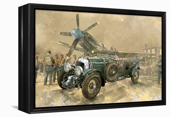 Bentley and Spitfire-Peter Miller-Framed Premier Image Canvas