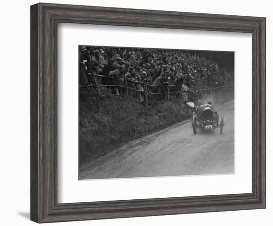 Bentley of May Cunliffe competing in the MAC Shelsley Walsh Hillclimb, Worcestershire, 1927-Bill Brunell-Framed Photographic Print