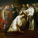 St Bernard of Clairvaux Covering a Man with Robes-Bento Coelho da Silveira-Giclee Print