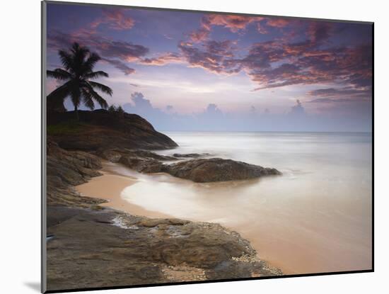 Bentota Beach at Sunset, Western Province, Sri Lanka, Asia-Ian Trower-Mounted Photographic Print