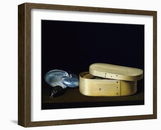 Bentwood Box and Nautilus Shell-Sebastian Stosskopf-Framed Giclee Print