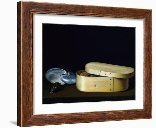 Bentwood Box and Nautilus Shell-Sebastian Stosskopf-Framed Giclee Print