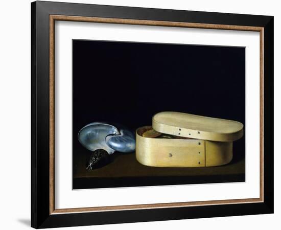 Bentwood Box and Nautilus Shell-Sebastian Stosskopf-Framed Giclee Print