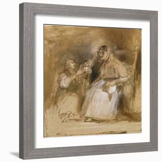 Benvenuto Cellini (1500-71) and Pope Paul II (1468-1579)-Sir David Wilkie-Framed Giclee Print