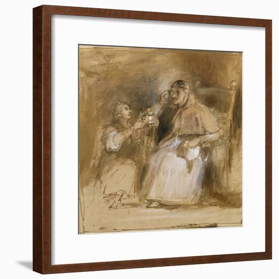 Benvenuto Cellini (1500-71) and Pope Paul II (1468-1579)-Sir David Wilkie-Framed Giclee Print