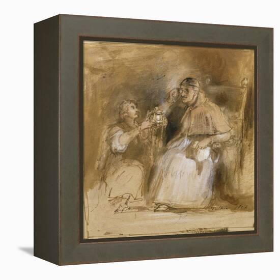 Benvenuto Cellini (1500-71) and Pope Paul II (1468-1579)-Sir David Wilkie-Framed Premier Image Canvas