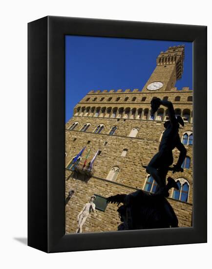 Benvenuto Cellini's Statue of Perseus Holding the Head of Medusa, Florence, Italy-Neil Farrin-Framed Premier Image Canvas