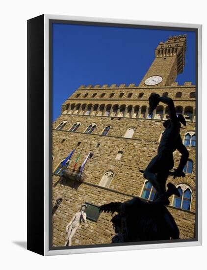 Benvenuto Cellini's Statue of Perseus Holding the Head of Medusa, Florence, Italy-Neil Farrin-Framed Premier Image Canvas