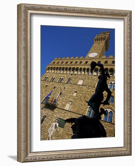 Benvenuto Cellini's Statue of Perseus Holding the Head of Medusa, Florence, Italy-Neil Farrin-Framed Photographic Print