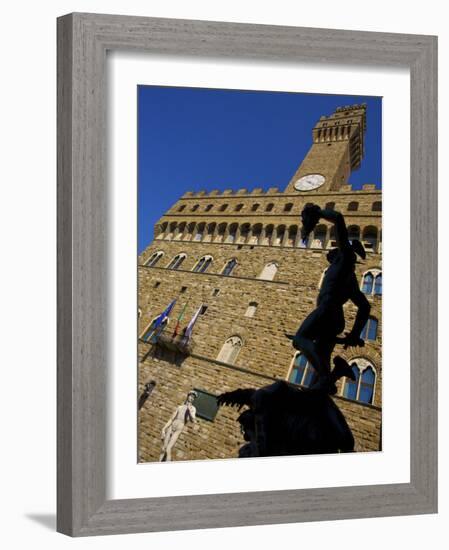 Benvenuto Cellini's Statue of Perseus Holding the Head of Medusa, Florence, Italy-Neil Farrin-Framed Photographic Print