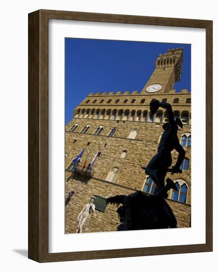 Benvenuto Cellini's Statue of Perseus Holding the Head of Medusa, Florence, Italy-Neil Farrin-Framed Photographic Print