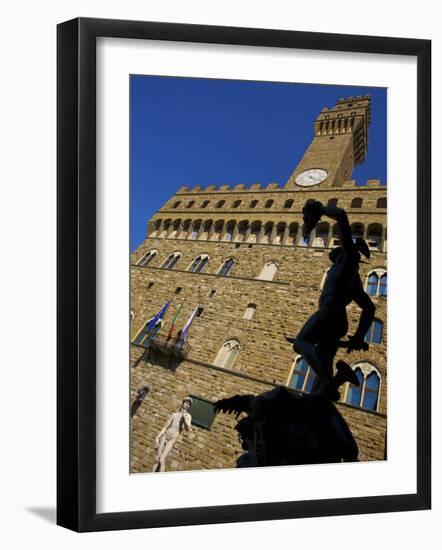 Benvenuto Cellini's Statue of Perseus Holding the Head of Medusa, Florence, Italy-Neil Farrin-Framed Photographic Print