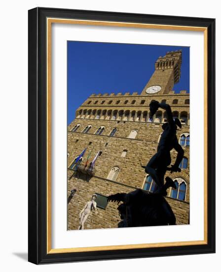 Benvenuto Cellini's Statue of Perseus Holding the Head of Medusa, Florence, Italy-Neil Farrin-Framed Photographic Print