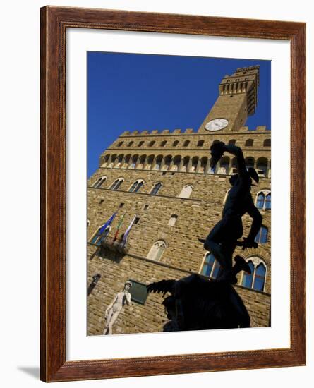 Benvenuto Cellini's Statue of Perseus Holding the Head of Medusa, Florence, Italy-Neil Farrin-Framed Photographic Print