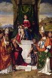 Madonna and Child in Glory with the Saints Anthony of Padua and Francis, 1530 (Oil on Canvas)-Benvenuto Tisi Da Garofalo-Giclee Print