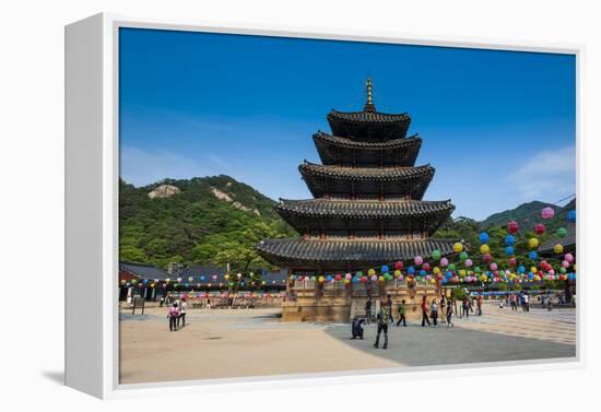 Beopjusa Temple Complex, South Korea, Asia-Michael-Framed Premier Image Canvas