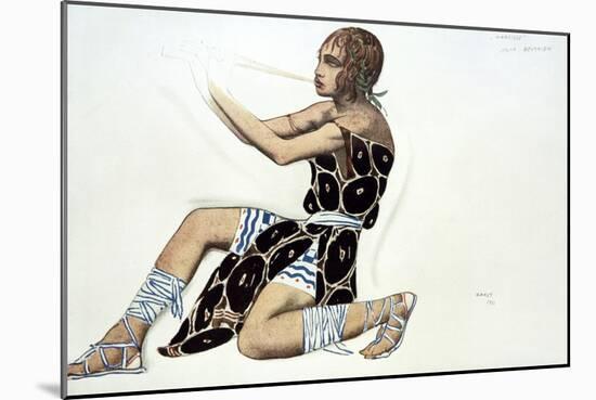 Beotien, Costume Design a Ballets Russes Production of Narcisse, Music by Tcherepnin, 1911-Leon Bakst-Mounted Giclee Print