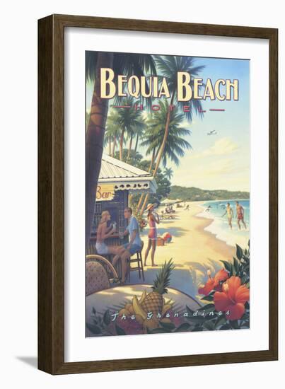 Bequia Beach Hotel-Kerne Erickson-Framed Art Print