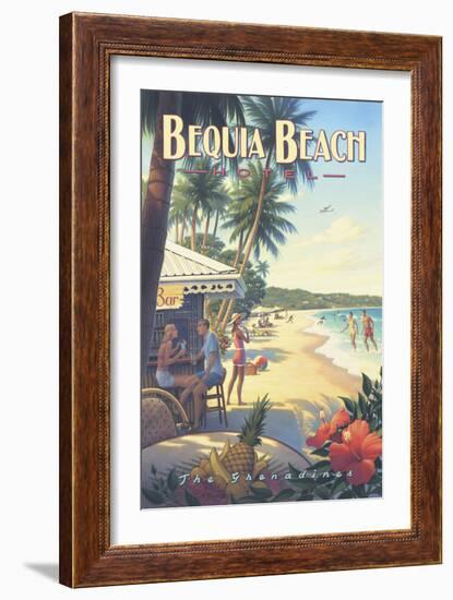 Bequia Beach Hotel-Kerne Erickson-Framed Art Print