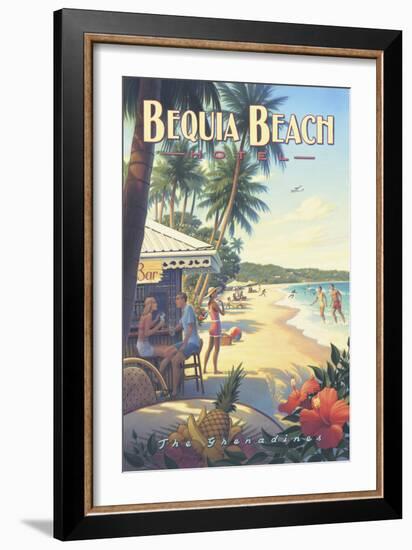 Bequia Beach Hotel-Kerne Erickson-Framed Art Print