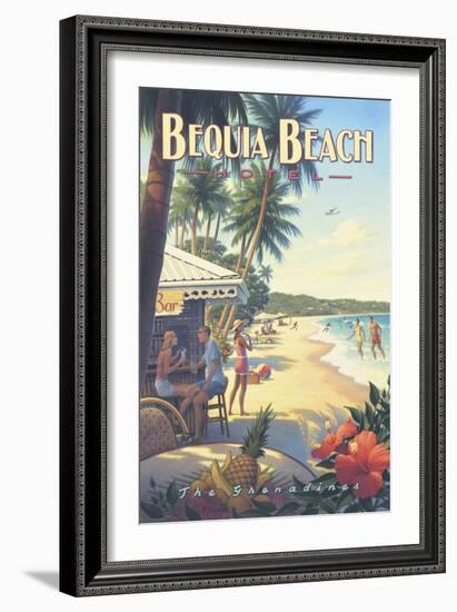 Bequia Beach Hotel-Kerne Erickson-Framed Art Print