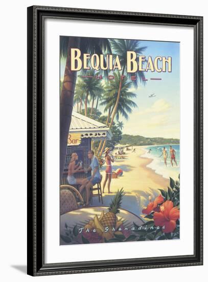 Bequia Beach Hotel-Kerne Erickson-Framed Art Print