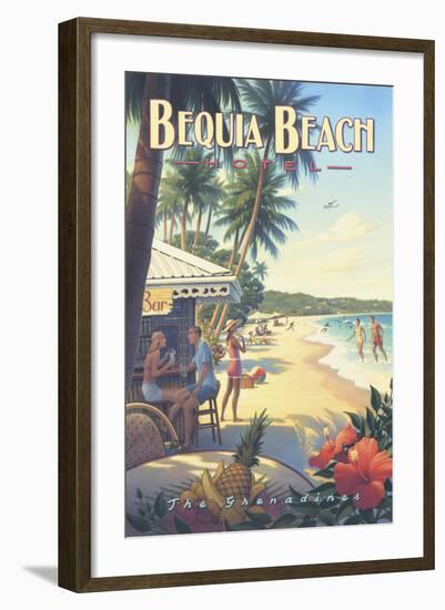 Bequia Beach Hotel-Kerne Erickson-Framed Art Print