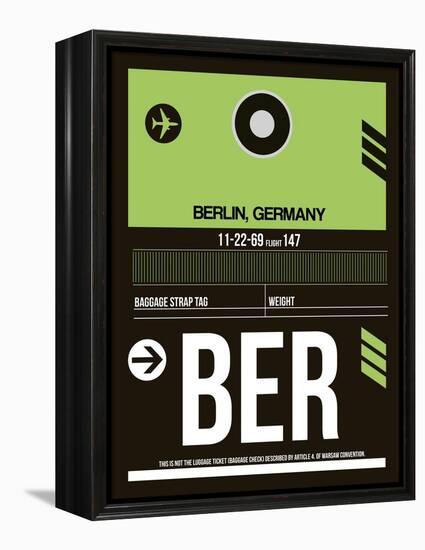 BER Berlin Luggage Tag 2-NaxArt-Framed Stretched Canvas