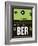 BER Berlin Luggage Tag 2-NaxArt-Framed Art Print