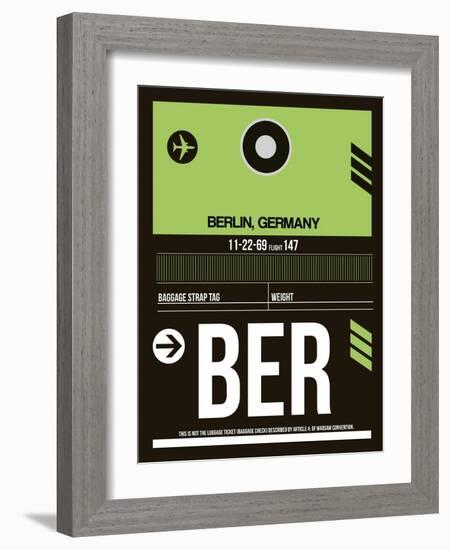 BER Berlin Luggage Tag 2-NaxArt-Framed Art Print