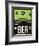 BER Berlin Luggage Tag 2-NaxArt-Framed Art Print